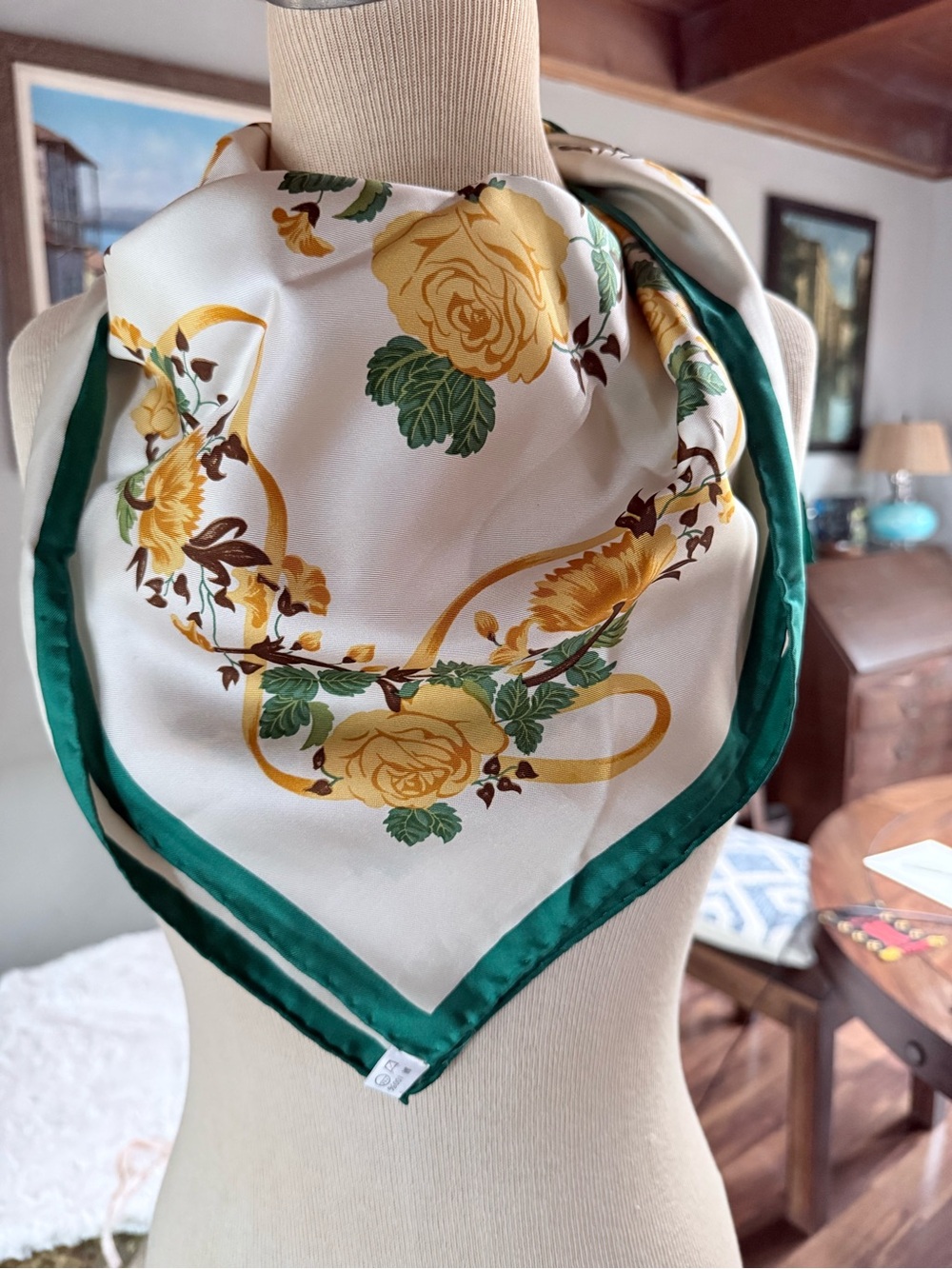Nina Ricci Floral Silk Scarf